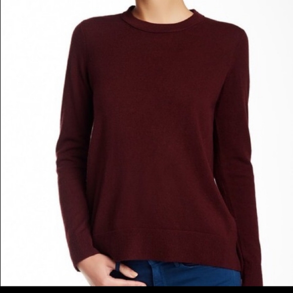 Vince Burgundy Cashmere Sweater S 